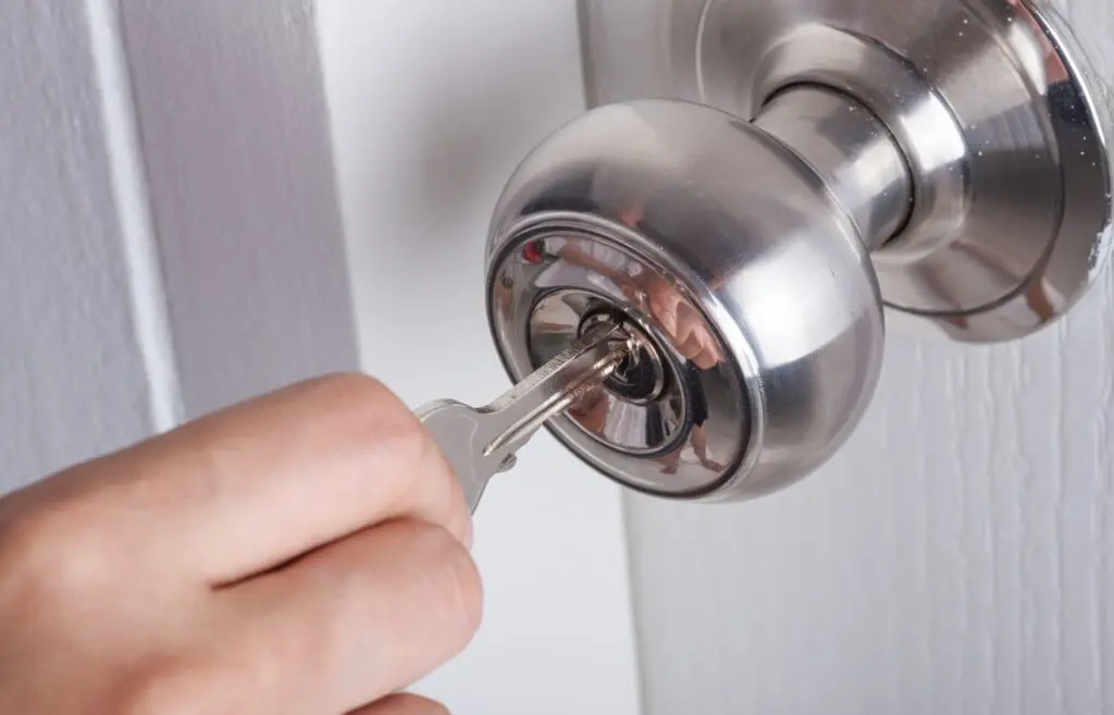 Homeowner decides to rekey the locks. |