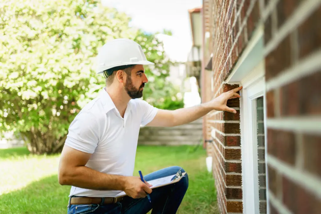 Home Inspector Checking House 