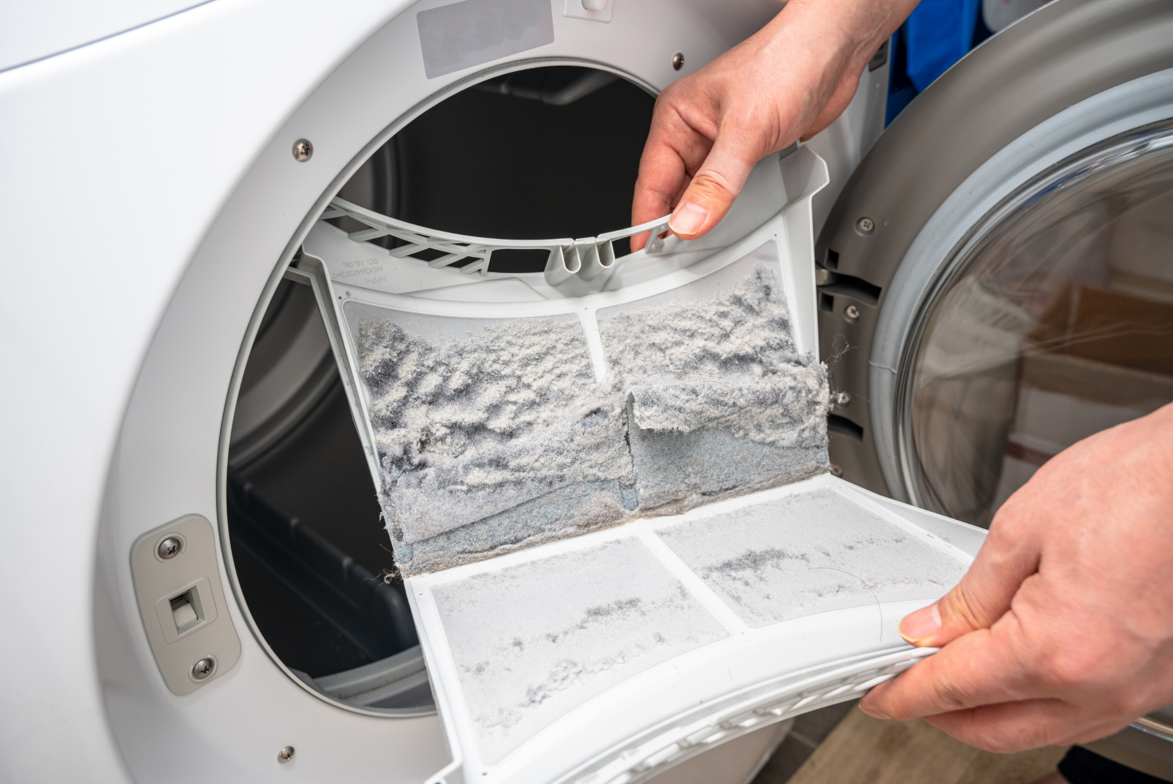 How to clean your washing machine lint trap filter 