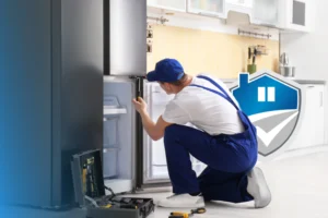 Refrigeratior fixing by technician under home warranty coverage